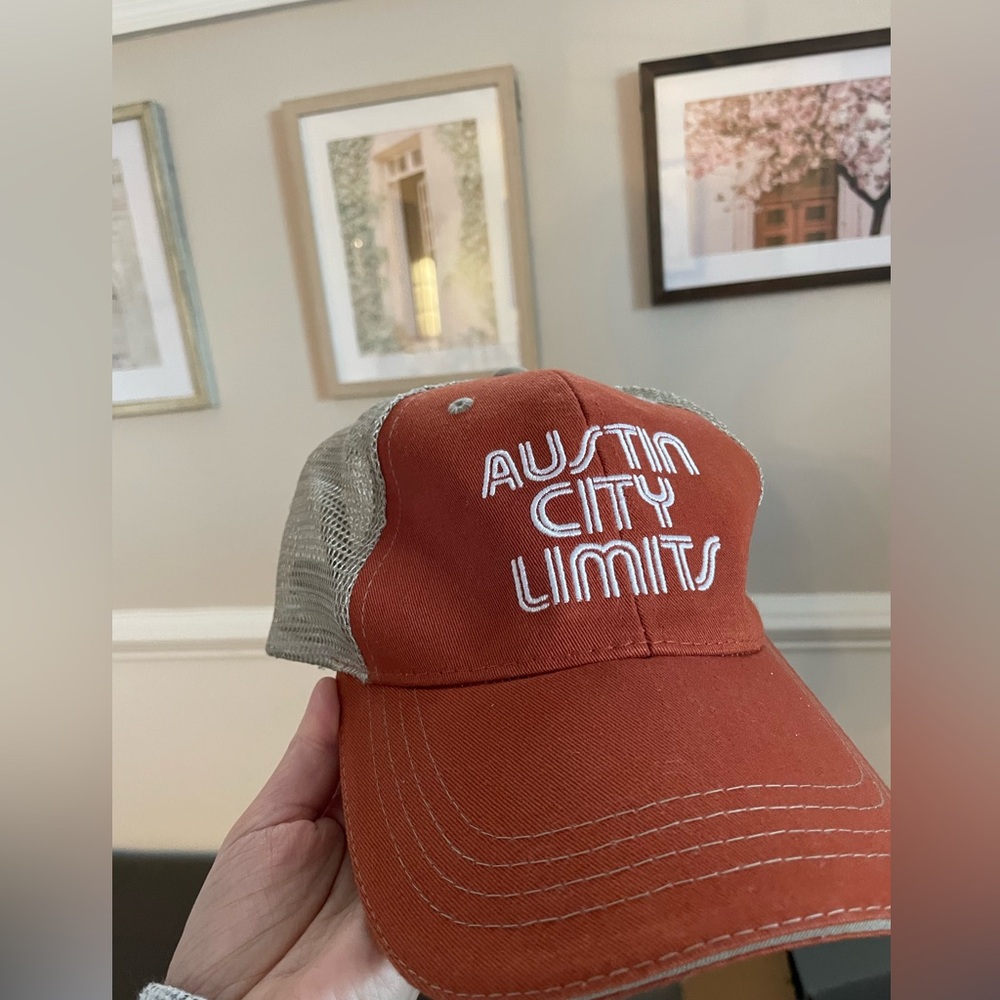 Austin City Limits Orange and Tan trucker hat